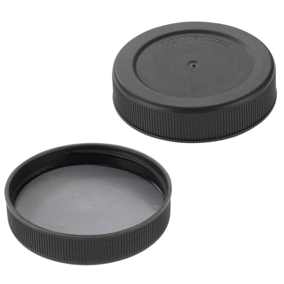 Cap, screw, liner, 51/R3, black, PTFE/EPE, 2000/box, for glass Jar