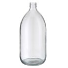 Bottle, 1000 ml, clear, glass, round, 480/pallet, 20/tray, 28 mm