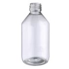 Bottle, 250 ml, transparent, PET, round, 3240/pallet, 28 mm