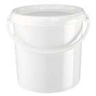 Bucket, 10.7 L, white, polypropylene, + white lid, 267*227*265, 500 pieces/pallet