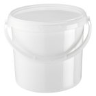 Bucket, 5,6 L, white, polypropylene, + lid, 226*188*196 mm, 1080/pallet