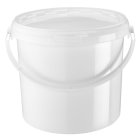 Bucket, 8.7 L, white, polypropylene, + white lid, 269*226*229, 600 pieces/pallet