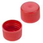 Cap, screw, 28 mm, red, 3750/box, for PE bottle, conus