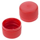Cap, screw, 28 mm, red, 4000/box, for PE bottle, conus, security cap