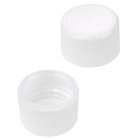 Cap, screw, 28 mm, liner PE, white, polypropylene, 3000/box, tamper evident, for glass/PE bottl