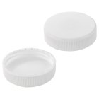 Cap, screw, liner, 63 mm, polyethylene foam, white, 1000/box, for PE Jar