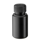 Flacon, 60 ml, noir, PE, 28 mm, noir, liner, 132/palette