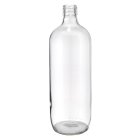 Flasche, 1000 ml, klar, Glas, rund, 1183/Pfandpalette+7 kunststoff Folien, 31.5 mm