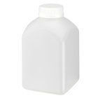 Flasche, 500 ml, transparent, PE, 38 mm, weiß, Einlage, 25 Kartons/Palette