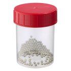 Jar, 125 ml, clear, polypropylene, 52 mm, 66 boxes/pallet, GS + glass beads