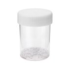 Jar, 150 ml, clear, polystyrene, 65 mm, 66 boxes/pallet, GS + glass beads