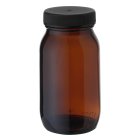 Jar, 175 ml, amber glass, 48/R3, liner PTFE/EPE300/PET, 128 boxes/pallet