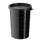 Jar, 200 ml, black, polypropylene, snapcap, 70 boxes/pallet
