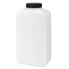 Jar, 2000 ml, transparent, PE, 63 mm, black, liner, 20 boxes/pallet
