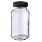 Jar, 250 ml, klar, Glas, 48/R3, Einlage PTFE/EPE300/PET, 143 Kartons/Palette