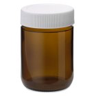 Jar, 258 ml, amber, glass, TO 66, wit, 209 boxes/pallet