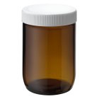 Jar, 490 ml, amber, glass, TO 82, 112 boxes/pallet
