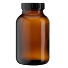 Jar, 1000 ml, amber, glass, GL68, liner PTFE/EPE, 99 boxes/pallet