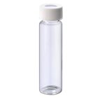 Vial, EPA, cap, septum, 40 ml, siliconen/PTFE, white